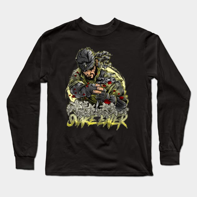 Snake Eater Long Sleeve T-Shirt by Fearcheck